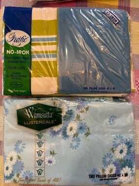 Vintage Wamsutta Standard Pillow Cases 2 sets.